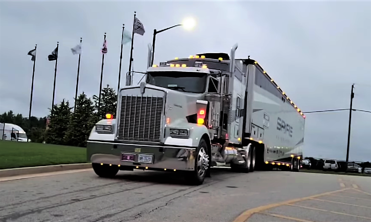 WATCH NASCAR HAULERS ROLL INTO ATLANTA — Trucks at Tracks The home of race transporters