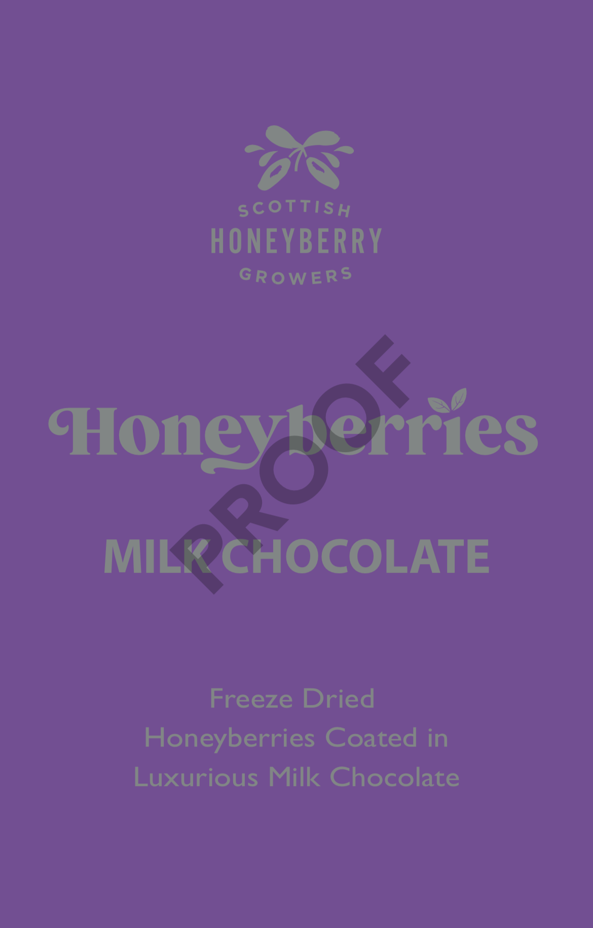Milk Chocolate Coated Freeze Dried Honeyberries 125 g