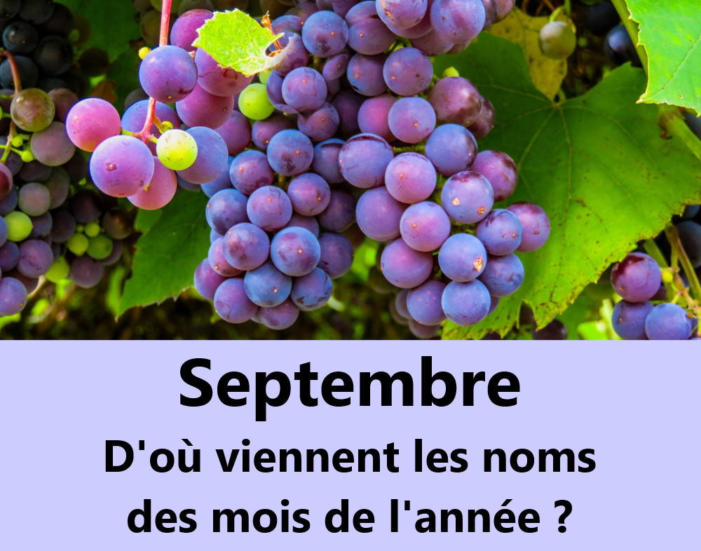 SEPTEMBRE D'où viennent les noms des mois de l'année ?