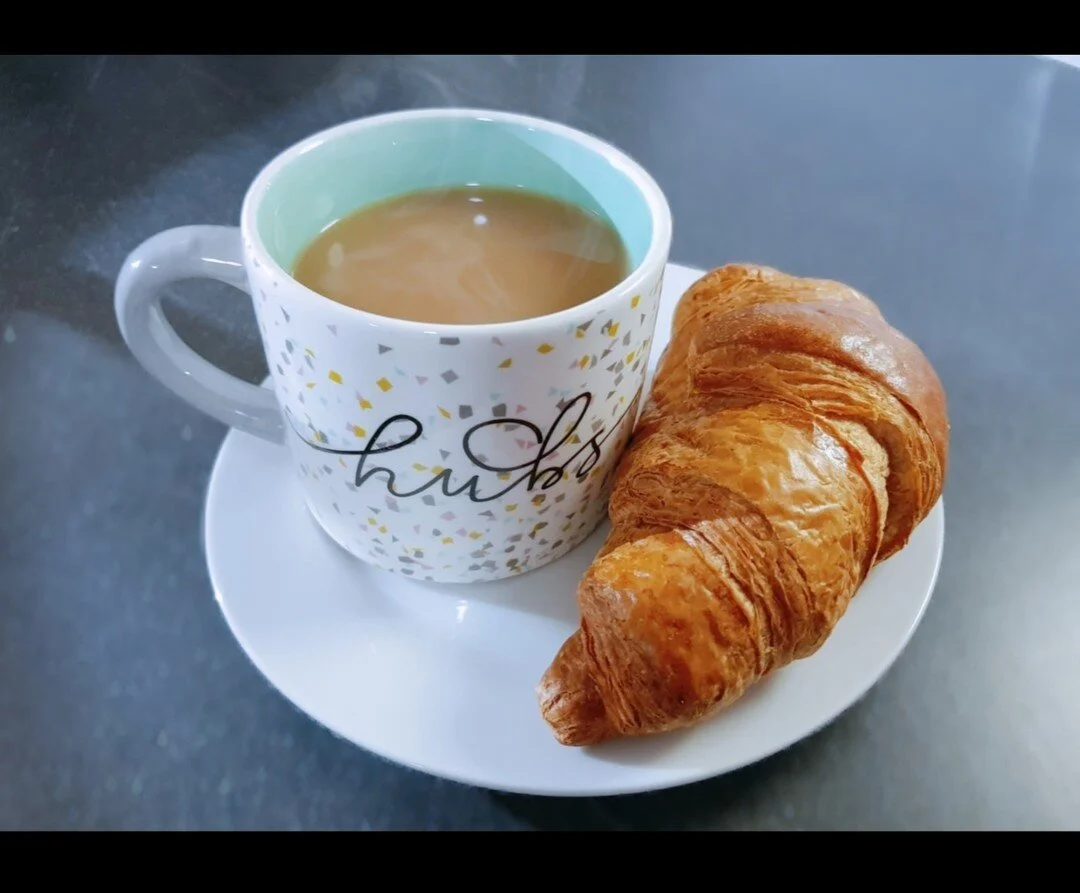 It's a good morning at the office today! 😋🥐☕ Be sure to come down to get your breakfast pastry, at no charge. From 9am every day while supplies last 

#breakfast #coffee #coffeelover #coffeetime #croissant #morning #office #tasty #yummy