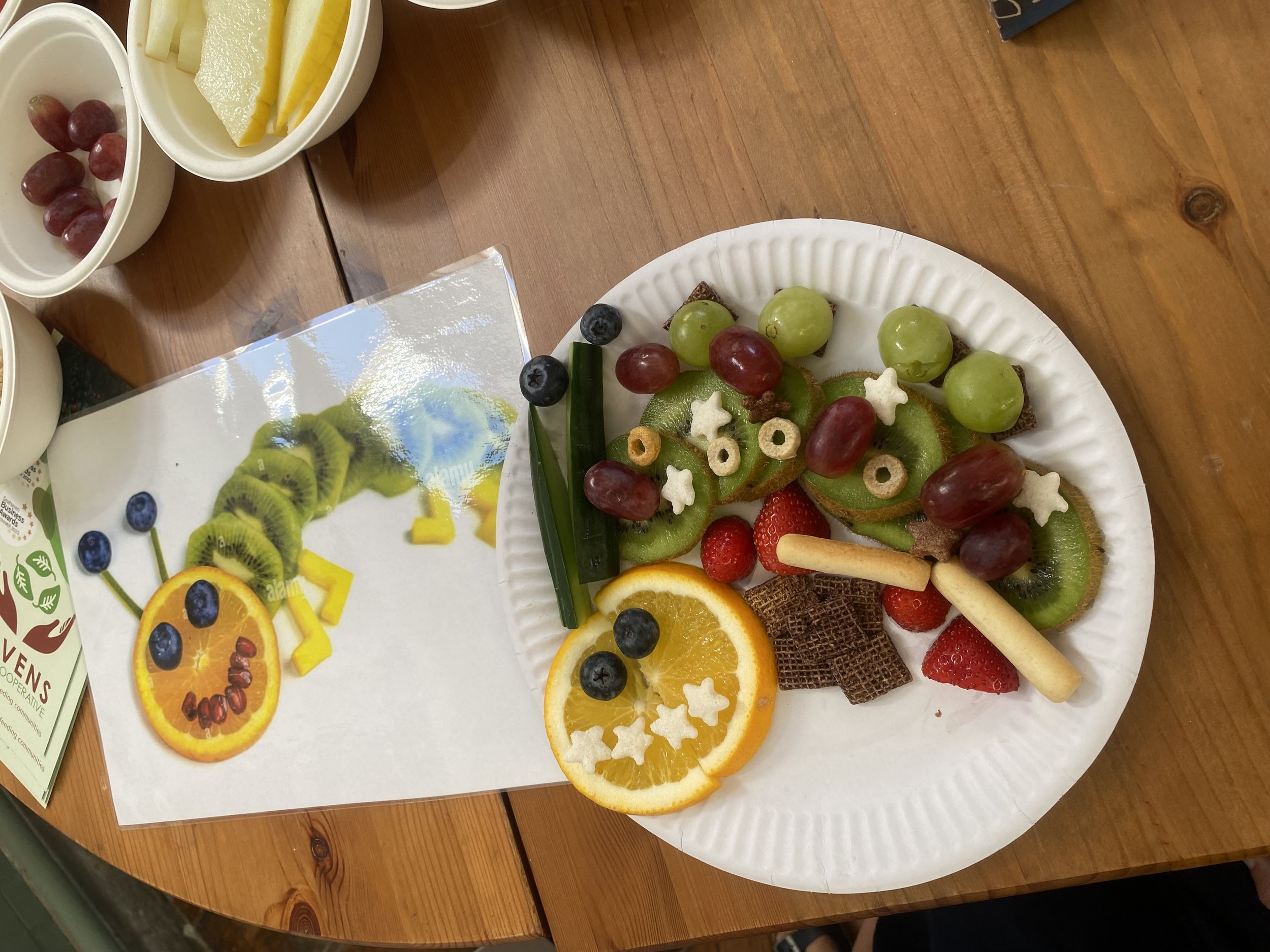 Snack plate made at the Food Art With Havens Food Cooperative Evetn, Newhaven Festival of Fun 2023.jpg