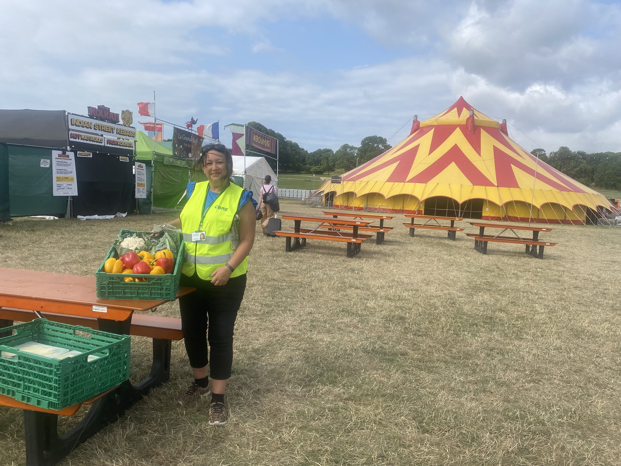 Volunteer Collecting food from local festival Love supreme.jpg