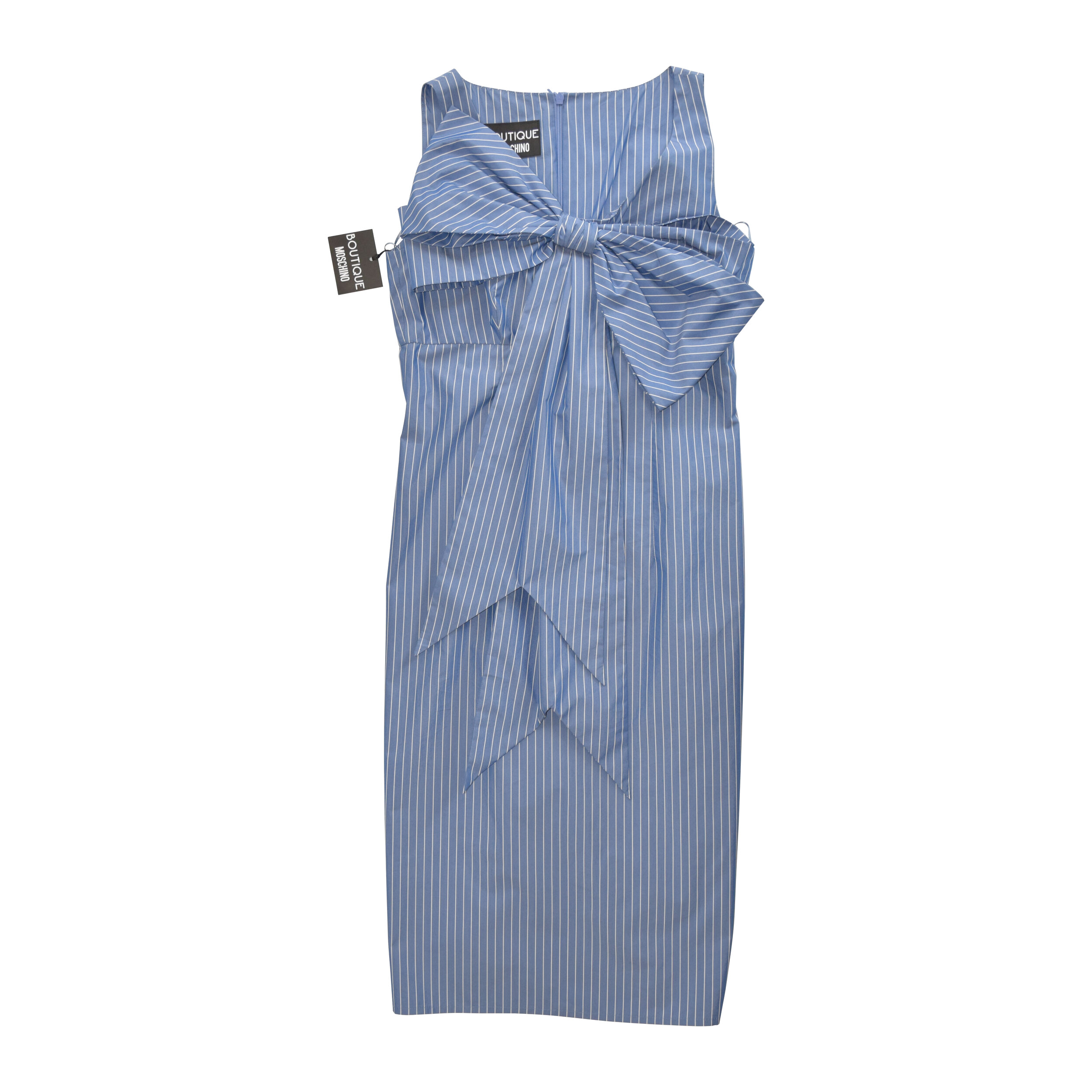 Boutique Moschino Blue Stripe Dress 