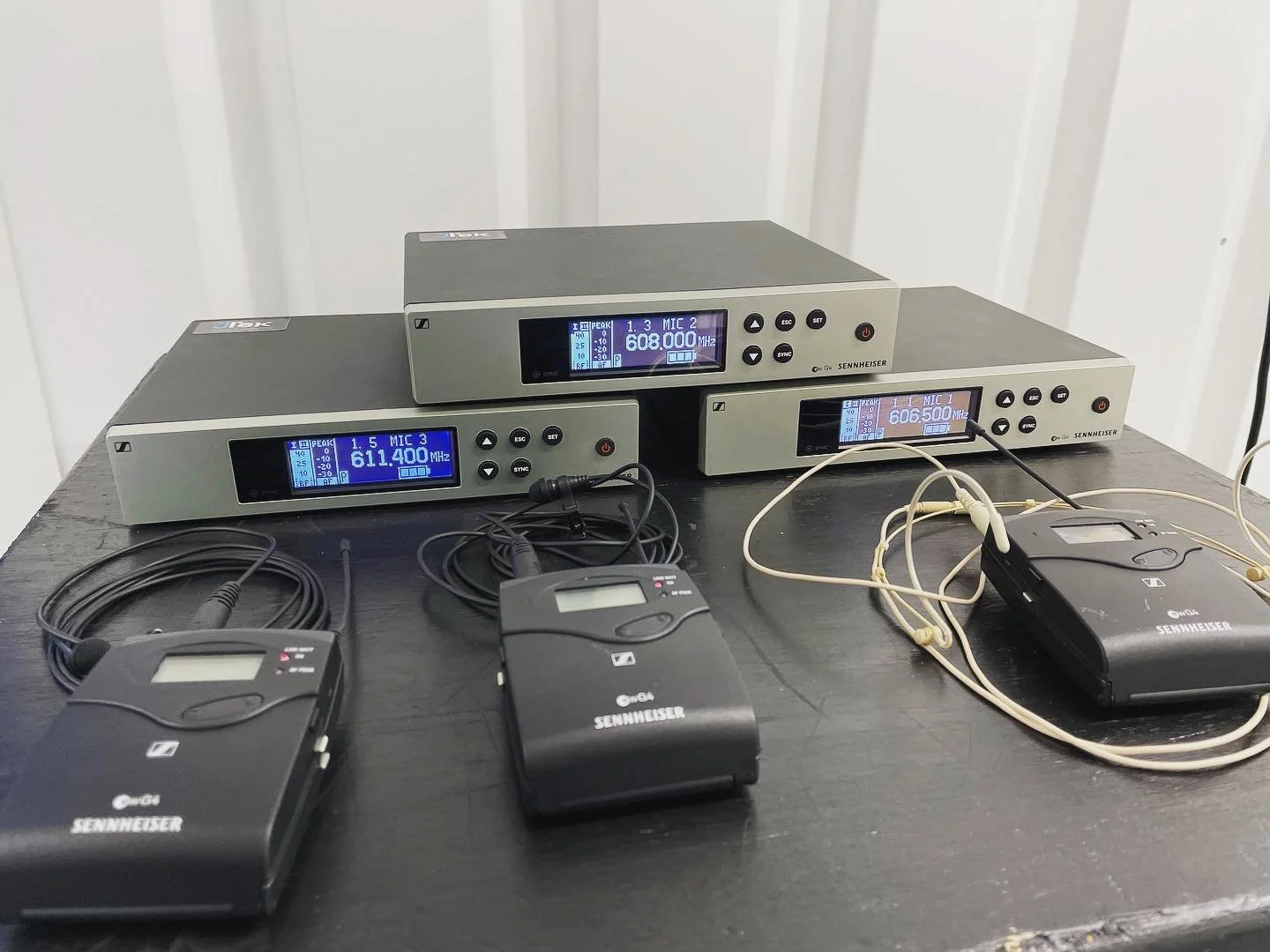 SENNHEISER G4&rsquo;s 🎤

These are our Sennheiser wireless microphones heading out on a hire this week! 

⭐️We have many more in stock and more equipment available for rentals ⭐️

📞 Contact us for more information on our sound and lighting packages