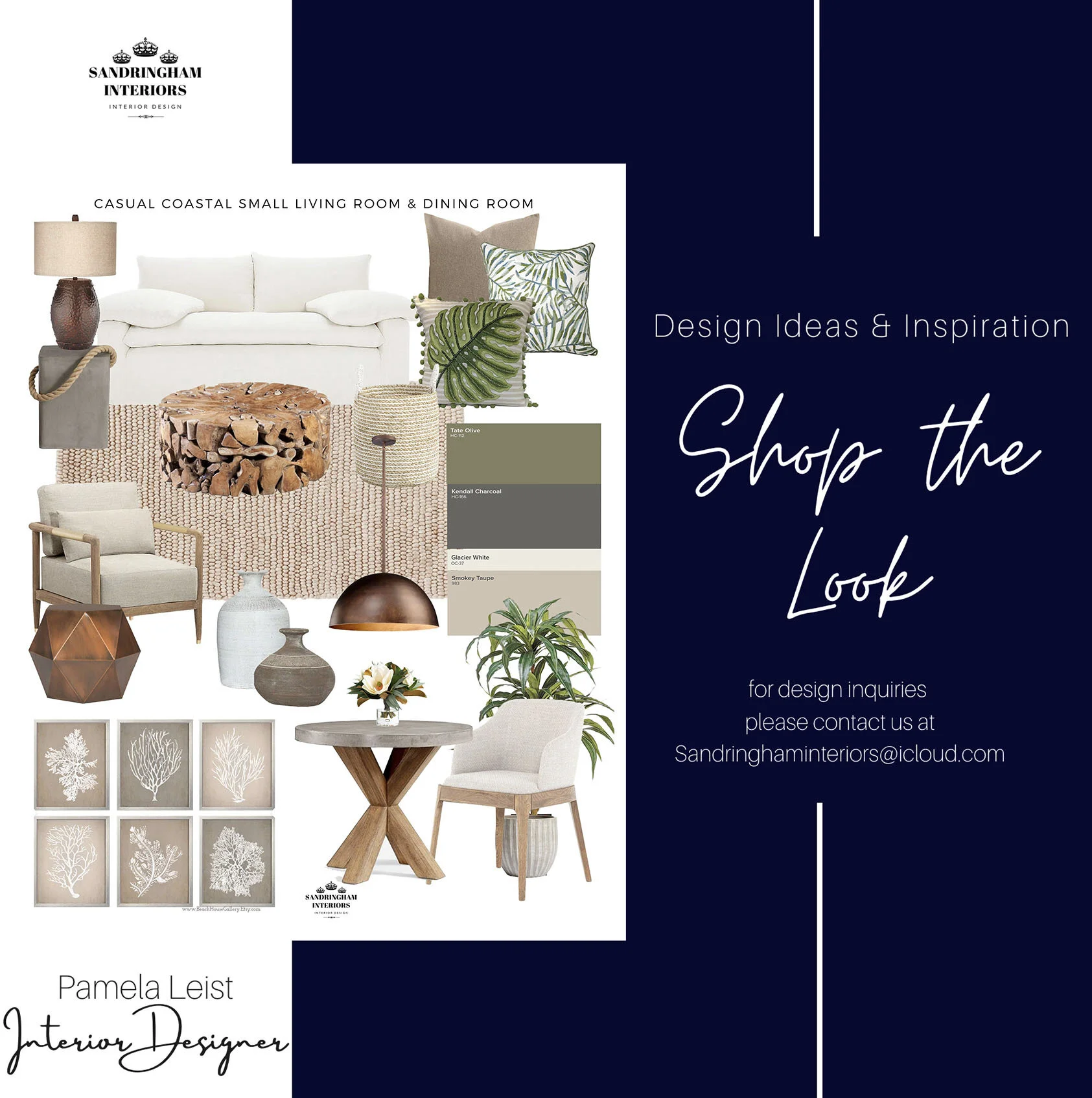Shoppable Design Concept Boards — Sandringham Interiors