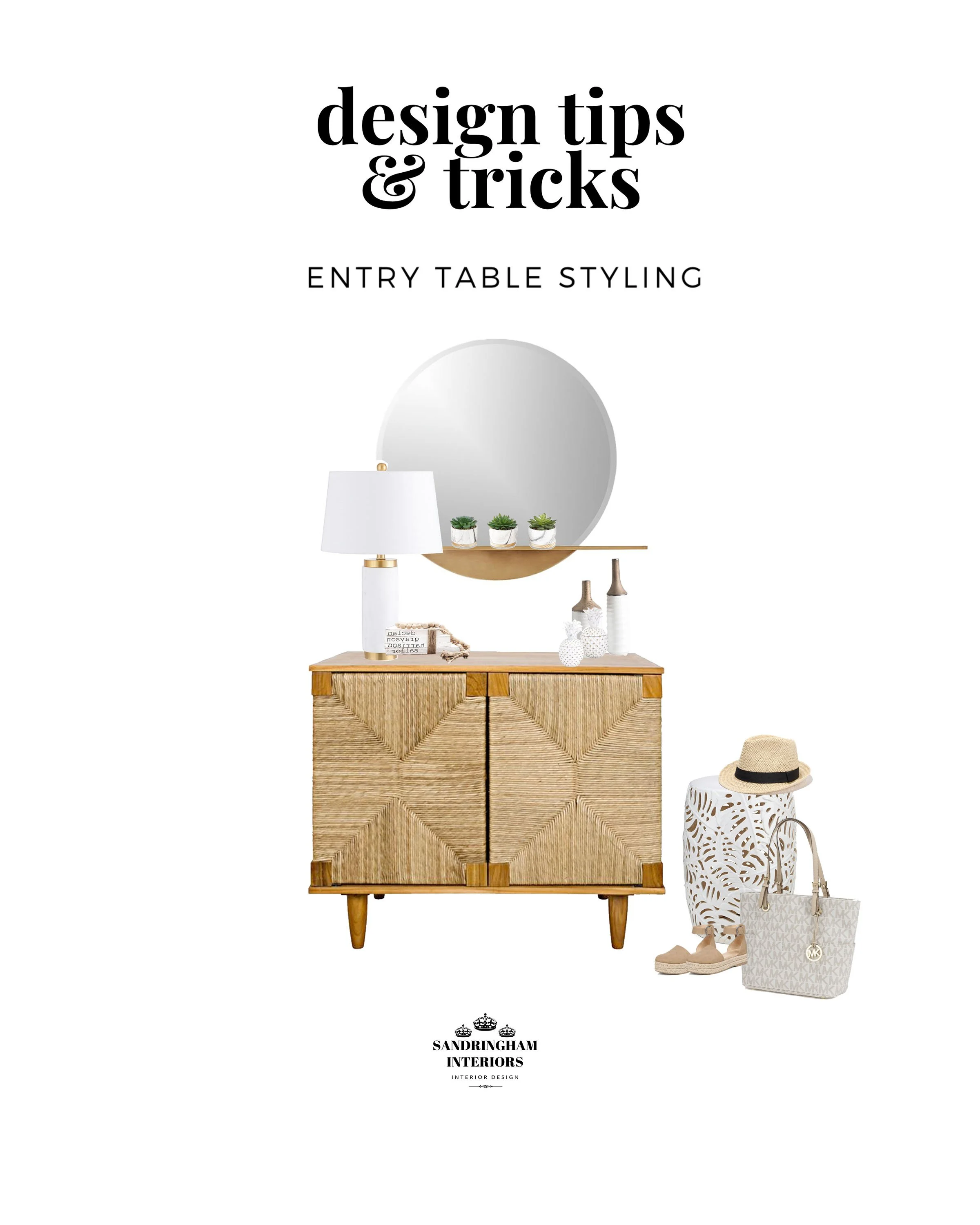 How to Style an Entry Table,  Console Table, Sideboard, Buffet & More...