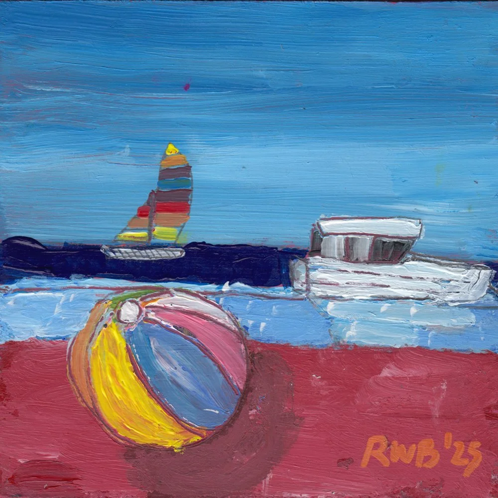 780. "Pugwash Fun Beach" Robyn Wyeth Badger
