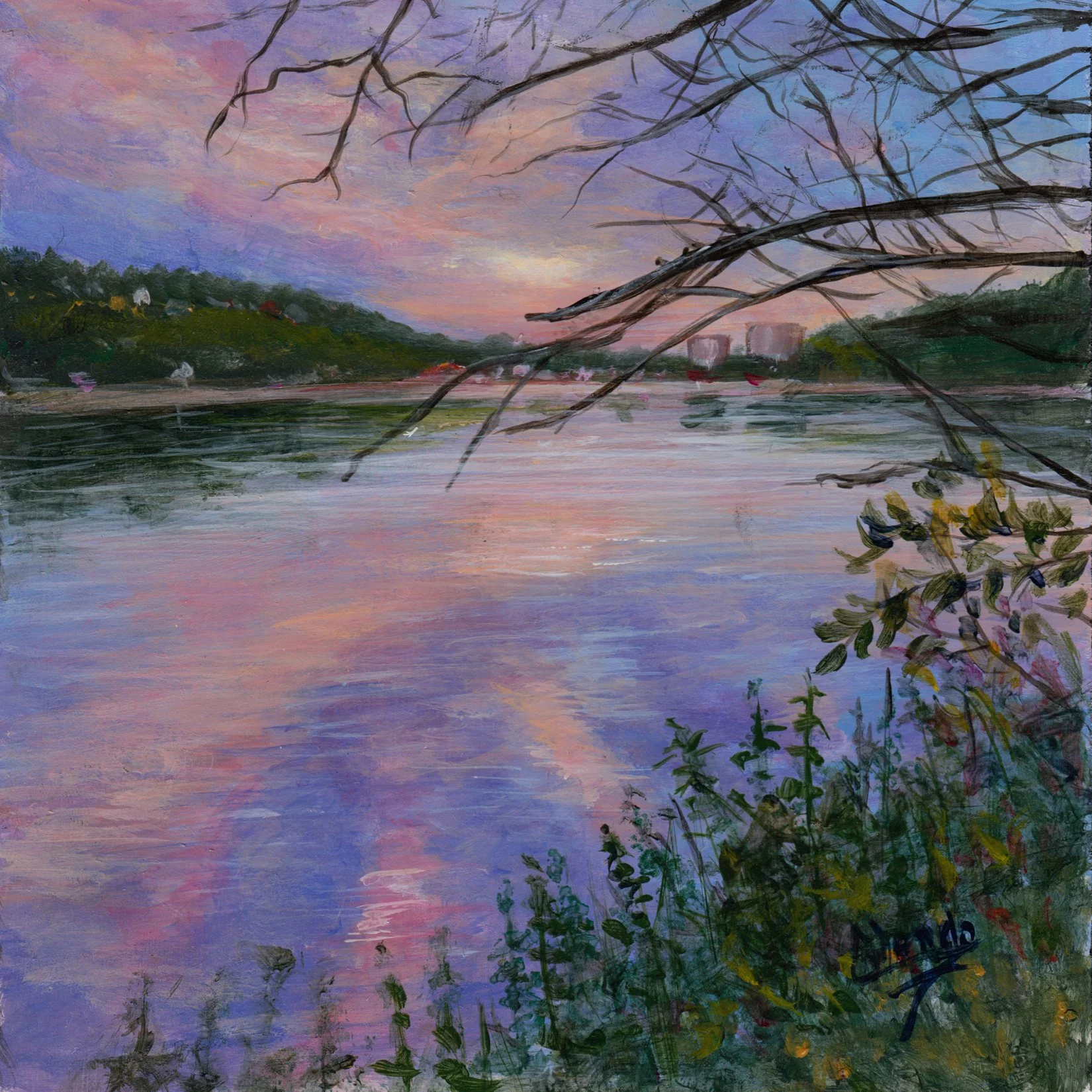 193. "Sunset, Lake Banook" Glenda Stone