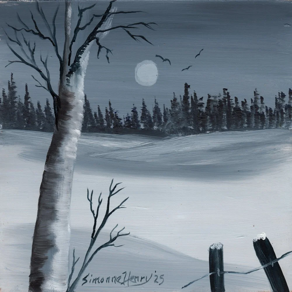696. "Winter Birch" Simonne Henry