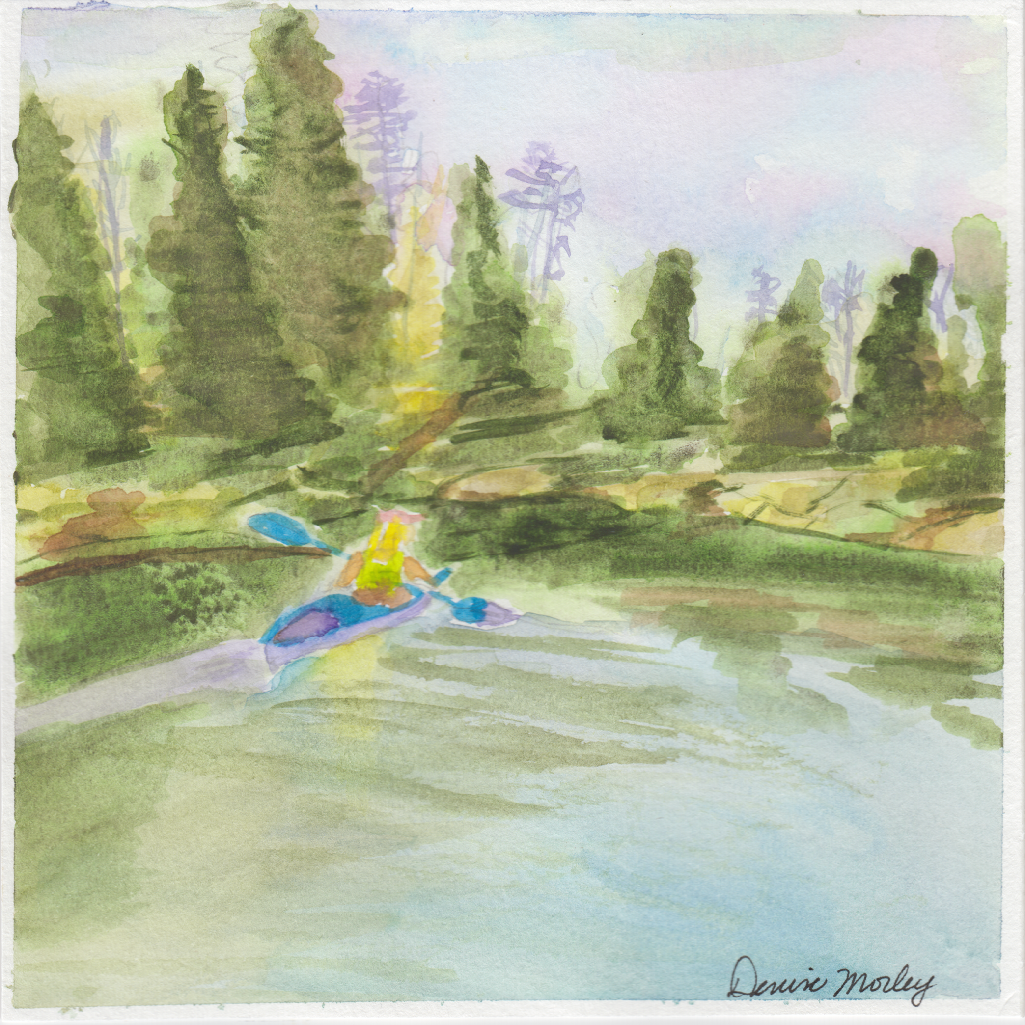 465. "Kayaking on the River" Denise Morley