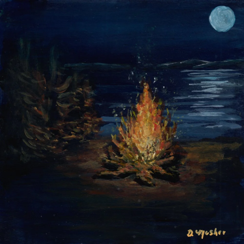 718. "Campfire on the Lake" Debbie Mosher