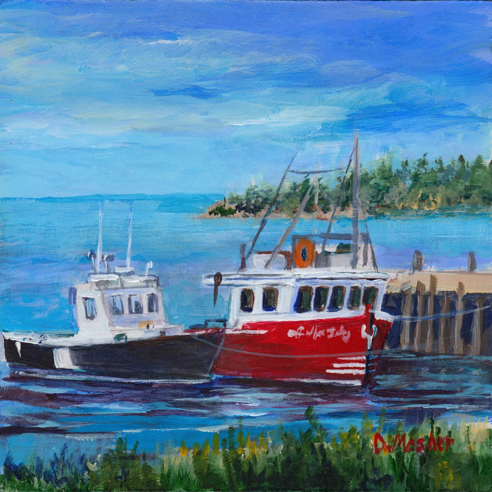 299. "Two Boats" Dorothy Mosher