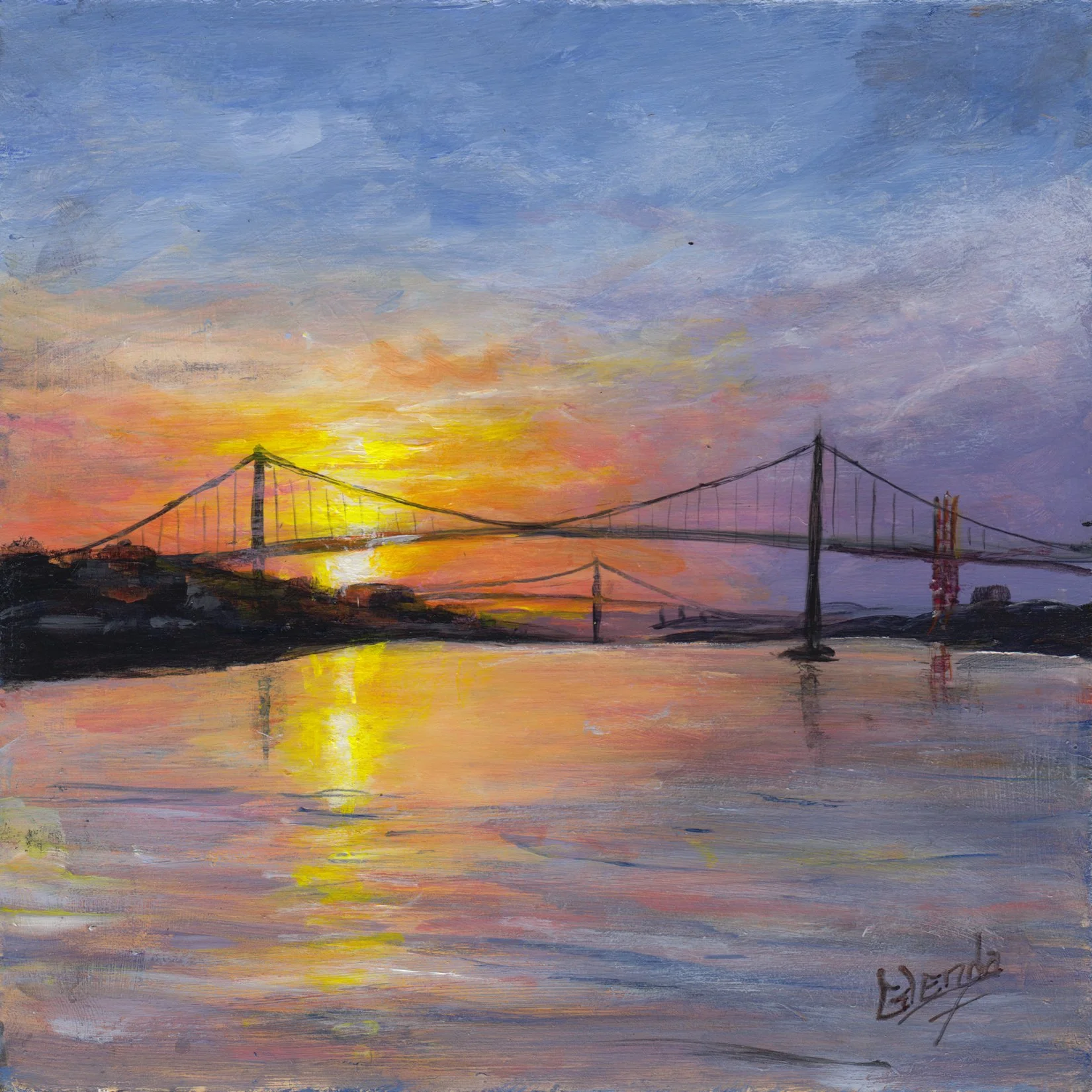 192. "Sunset, Halifax Harbour" Glenda Stone