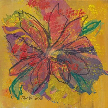 40 - "Pink & Yellow #1" - Sara Sheffield