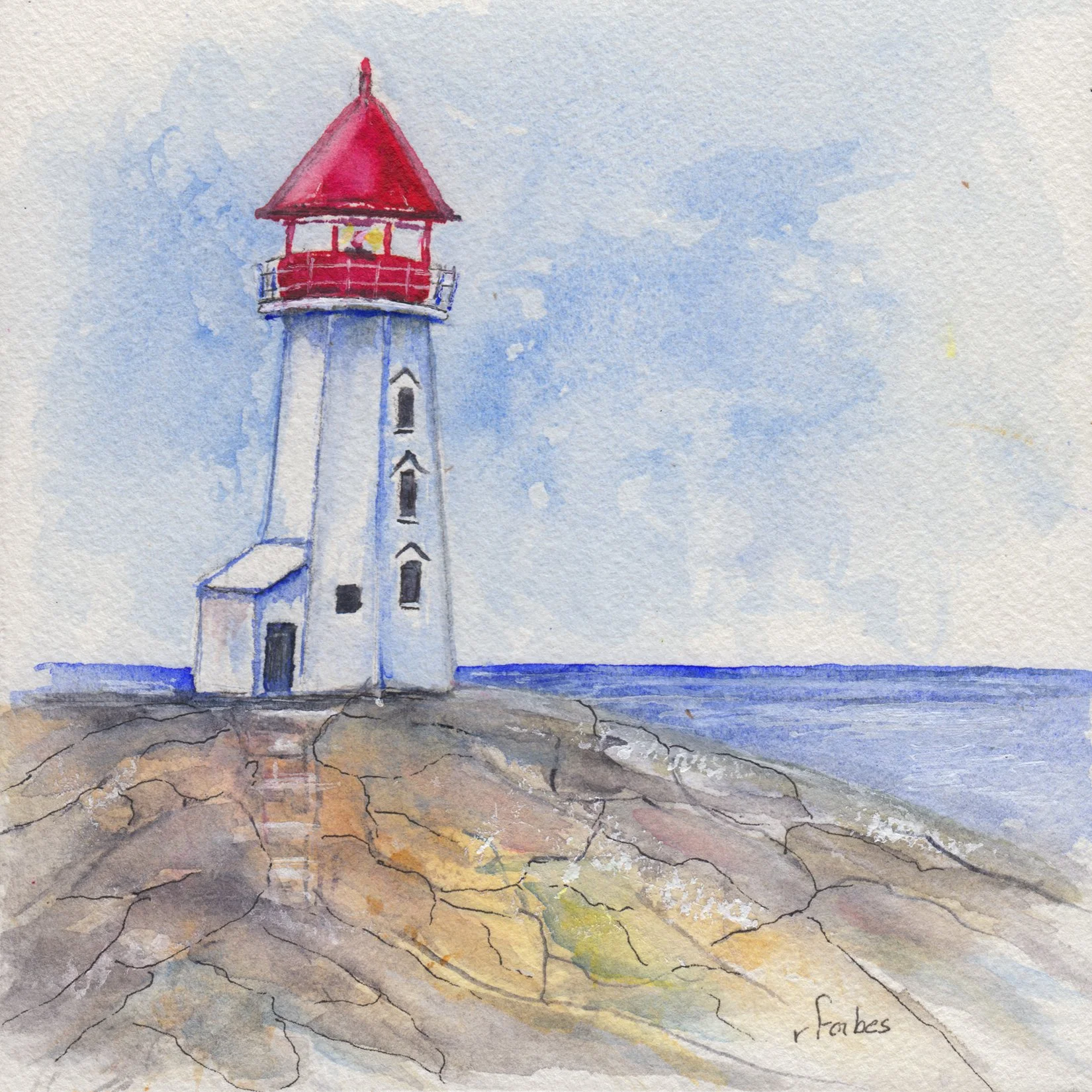 196. "Peggy's Cove Lighthouse" Rachel Forbes