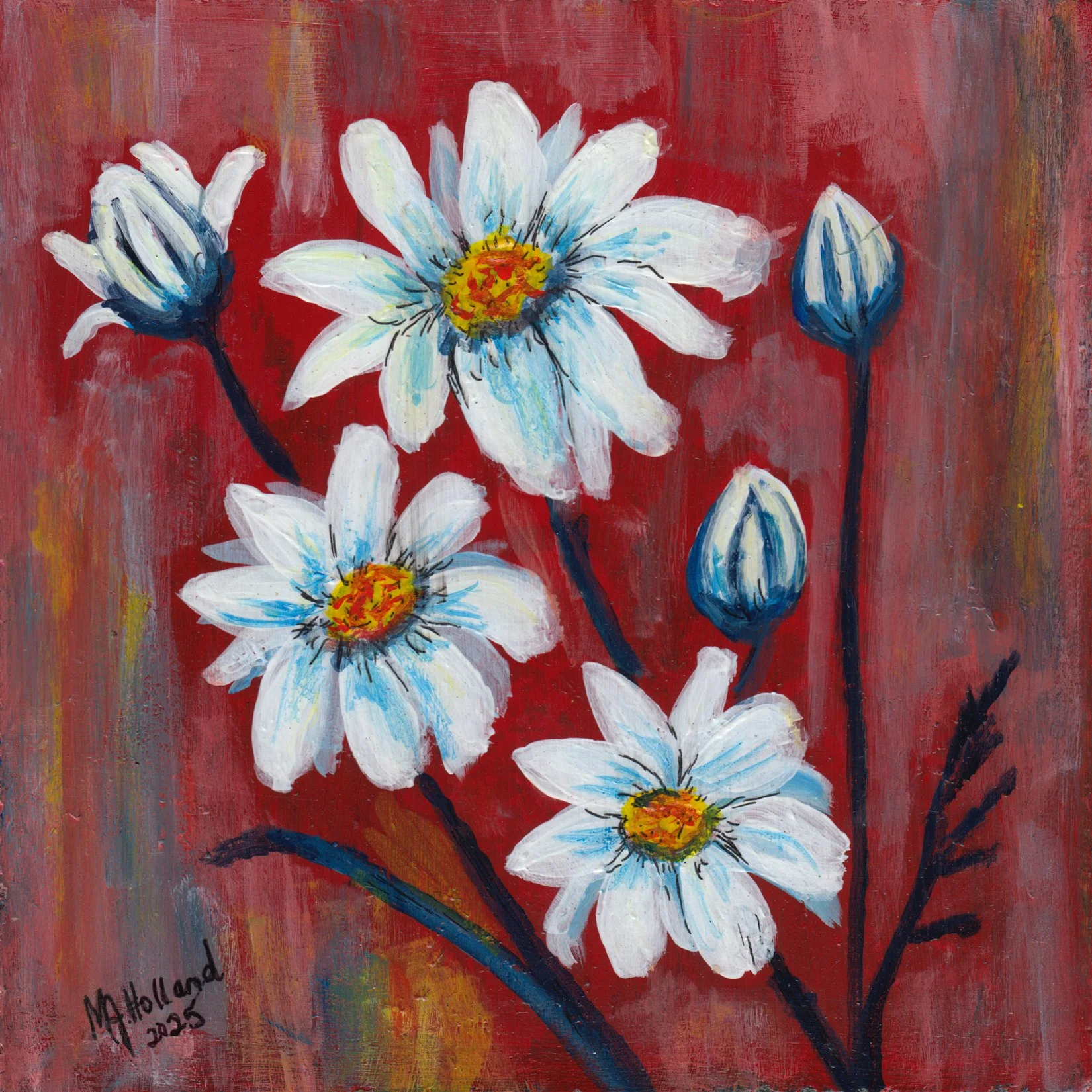 140. "Daisies in Bloom" Marlene J. Holland