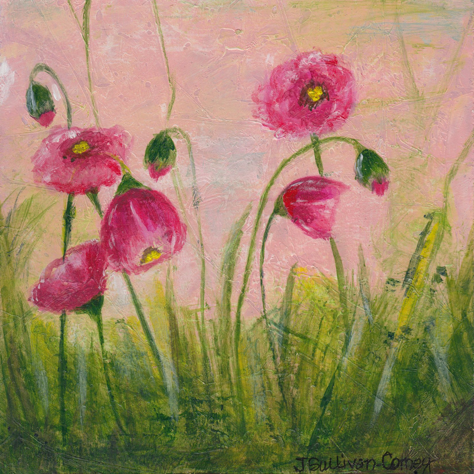 135. "July Poppies I" Judith Sullivan-Corney