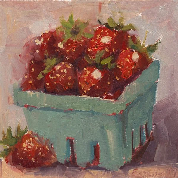 573 - "Box of Strawberries" - Evjenia Makogon