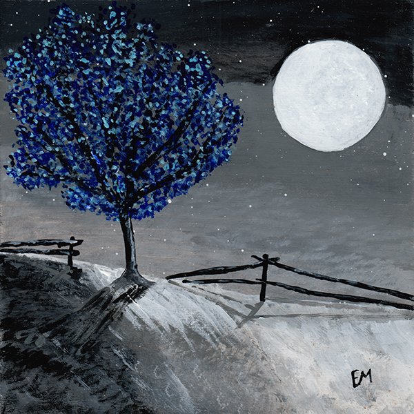 375 - "Blue Tree" - Eldon Mackeigan