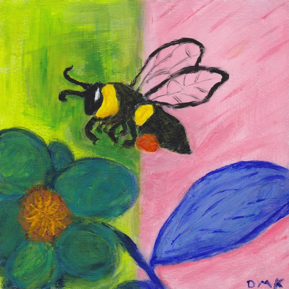 1098. "Busy Bee Gathering Pollen" Deb Kenney