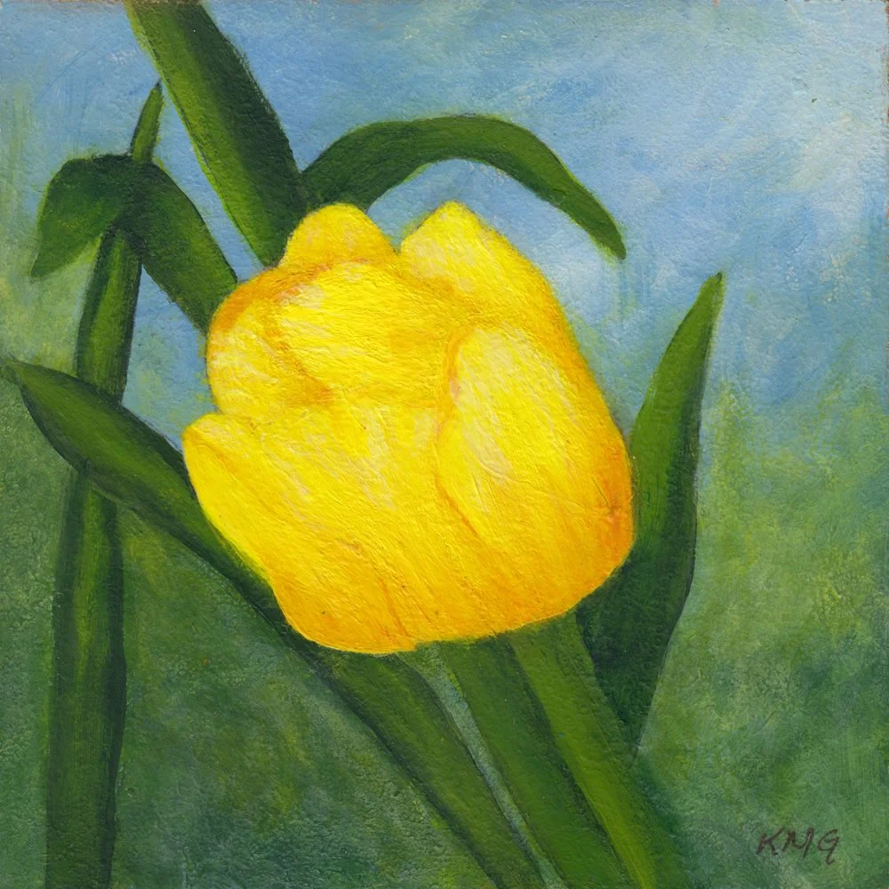 1189. "Yellow Tulip (Gratitude)" Kitty Grant
