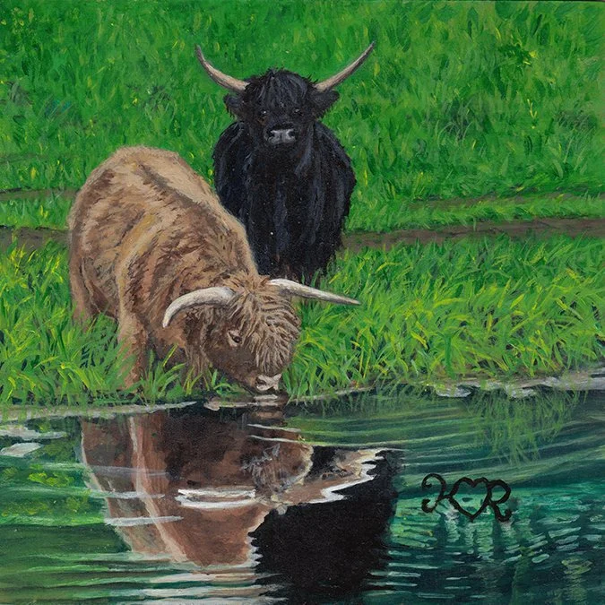 125 - "Highland Cattle" - Kathy Richards