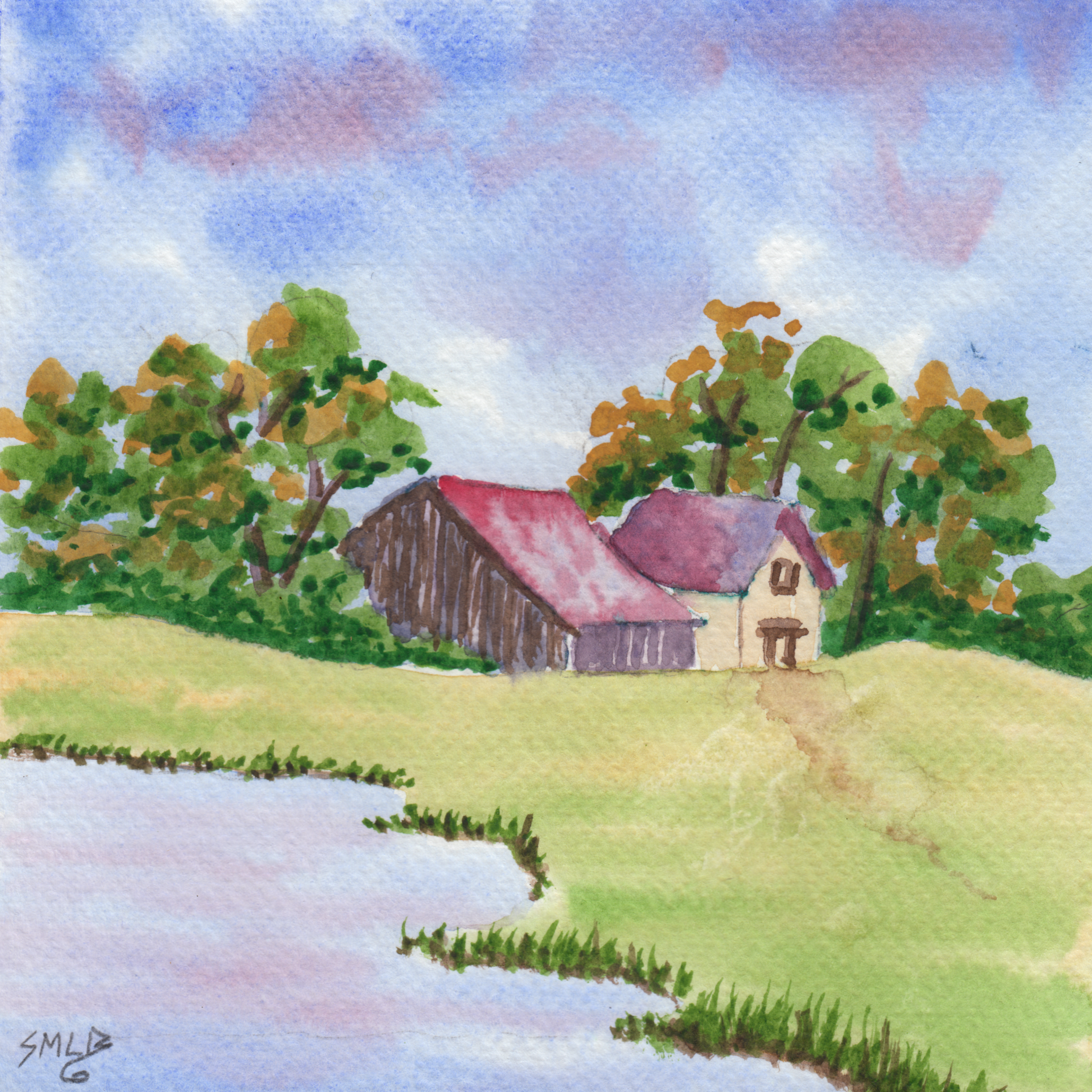 584. "Farm in the Wood" Shirley M. LeBlanc