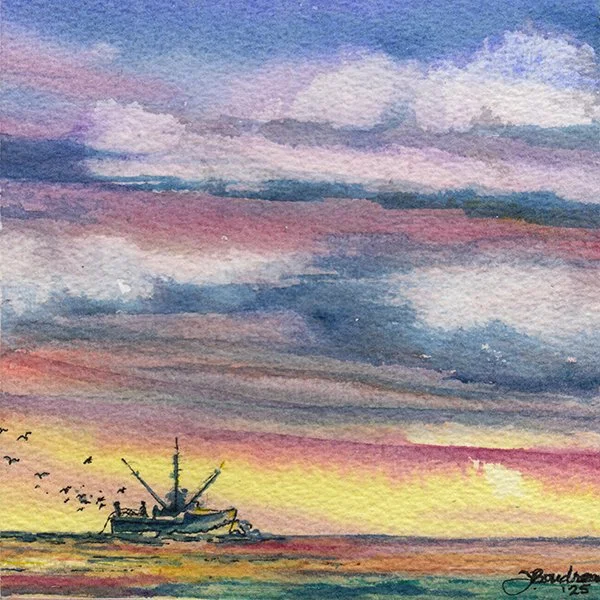 414 - "Sunrise Catch" - Julie Boudreau
