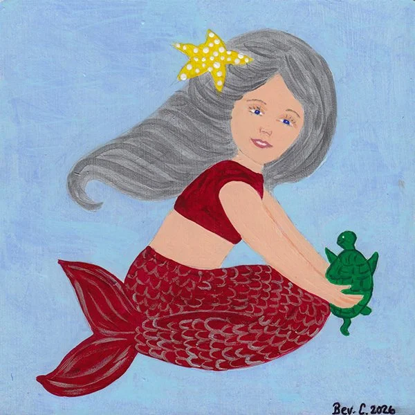 390 - "Red Mermaid" - Bev Carmichael