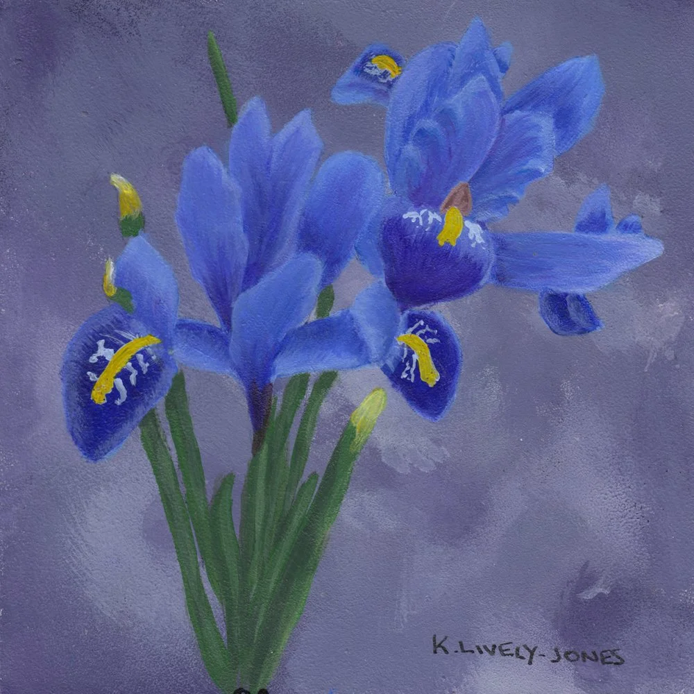 831.	"Blue Iris" Kelly Lively-Jones