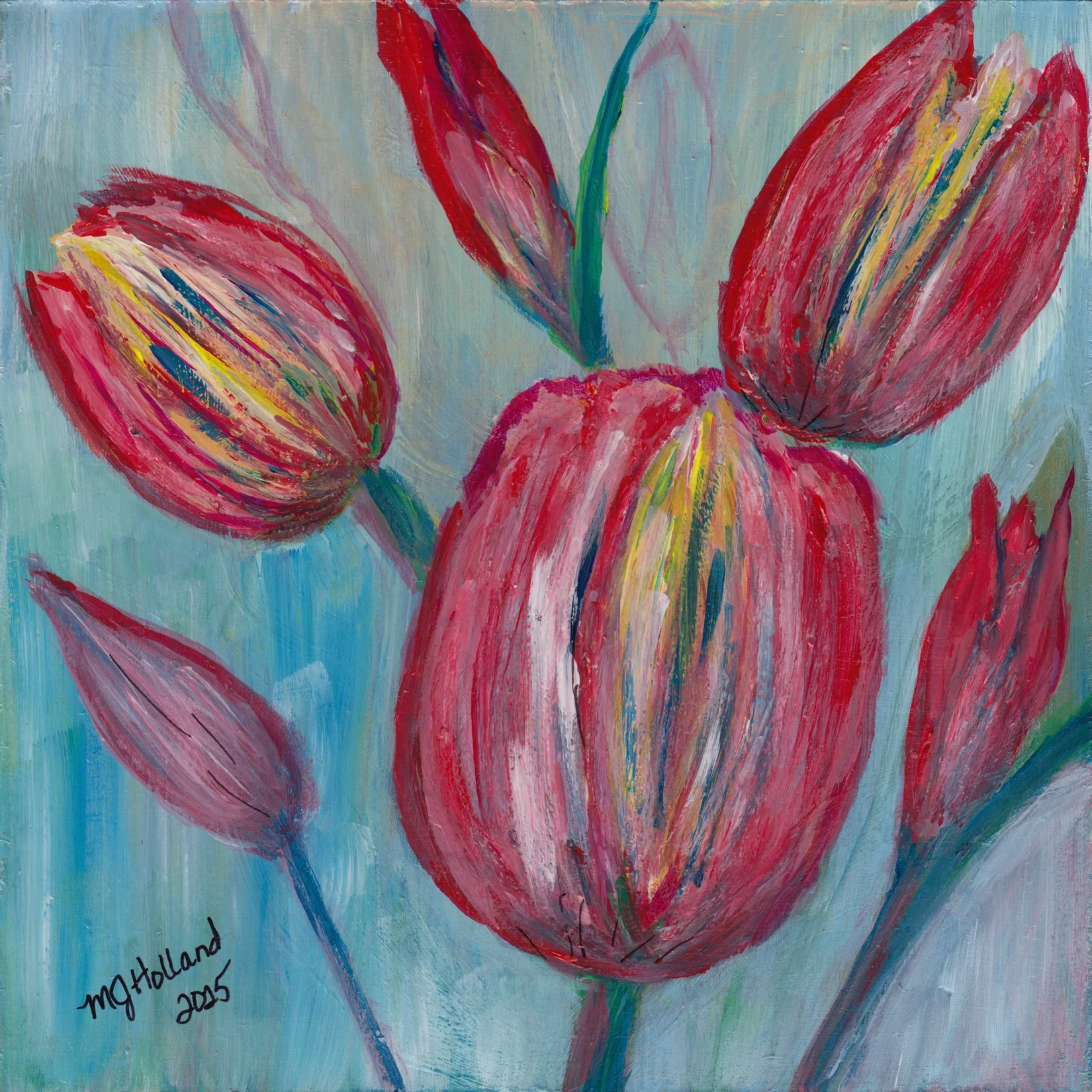 141. "Colorful Tulips" Marlene J. Holland