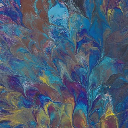 21 - "Peacock Feathers" - Diane E. Comeau
