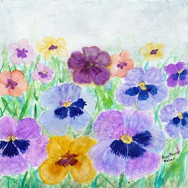 202 - "Pansies" - Rose Marie Mahour