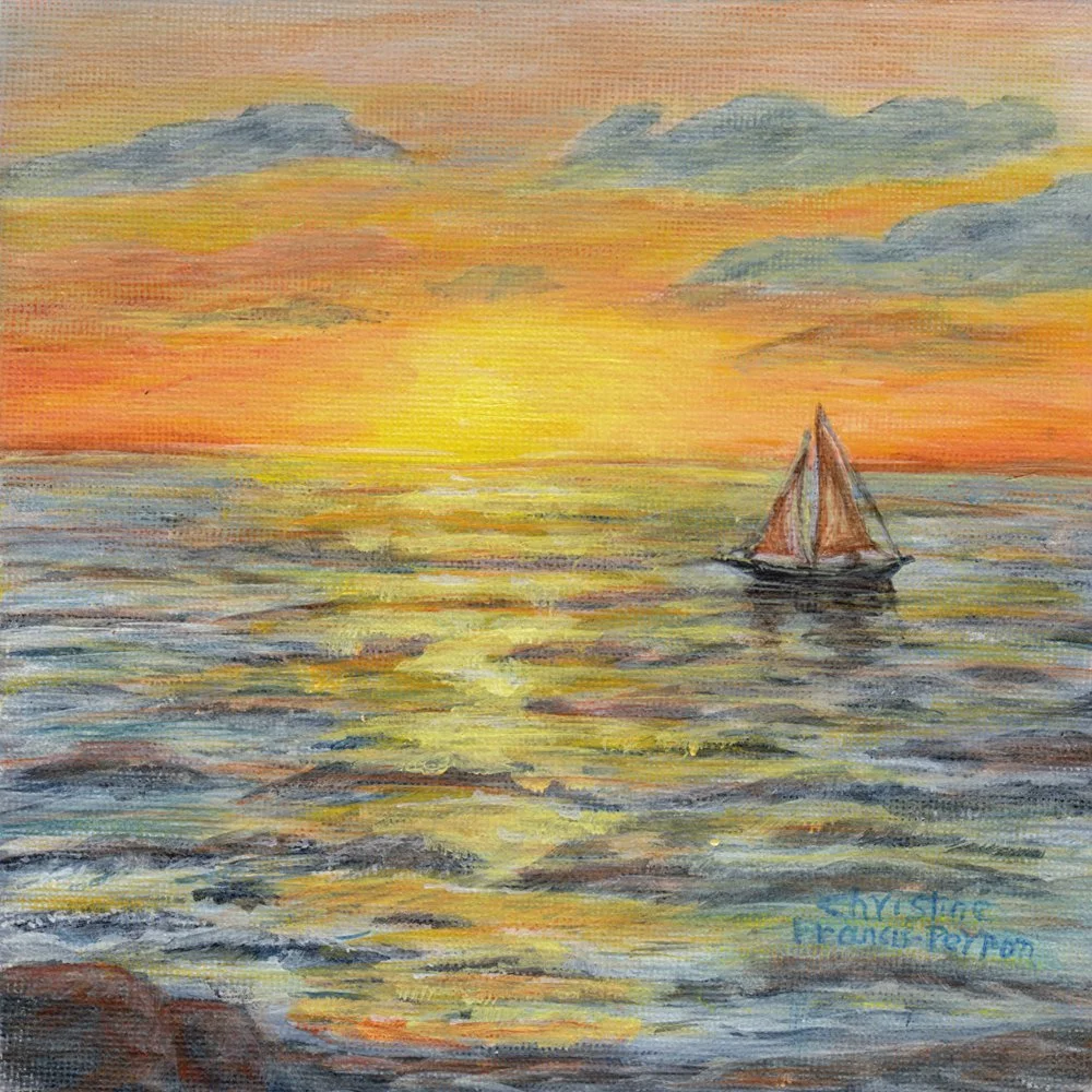 665. "Soothing Colors of a Sunset" Christine Perron