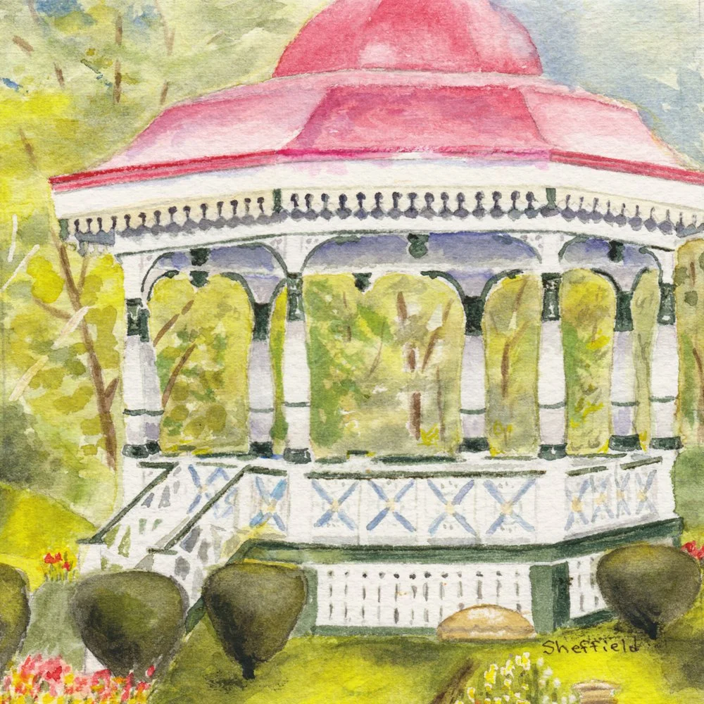 591. "Gazebo in the Gardens" Sara Sheffield
