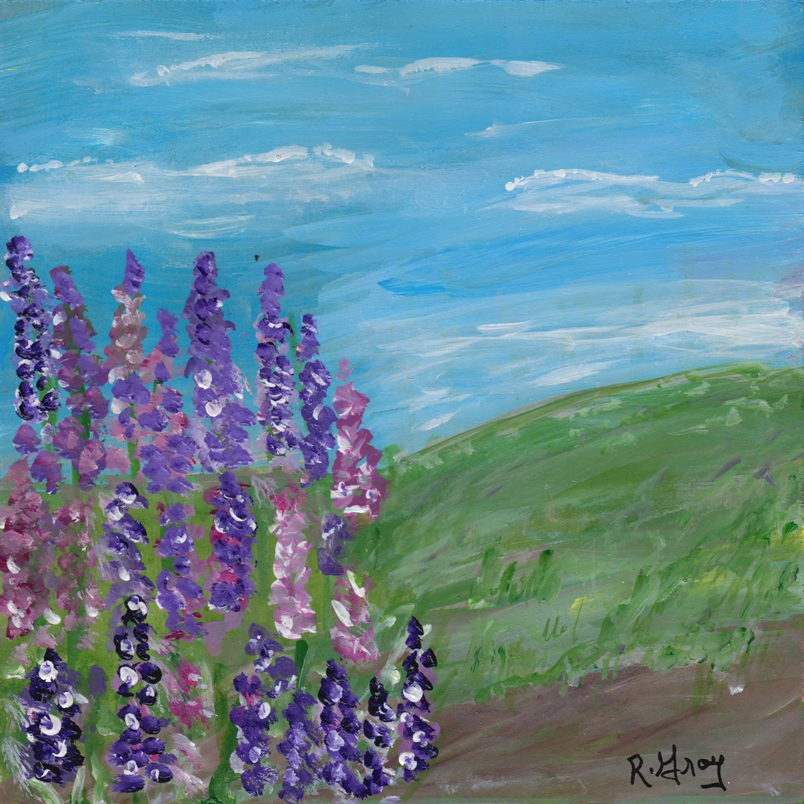 348. "Nova Scotia Lupins" Ruth Gray