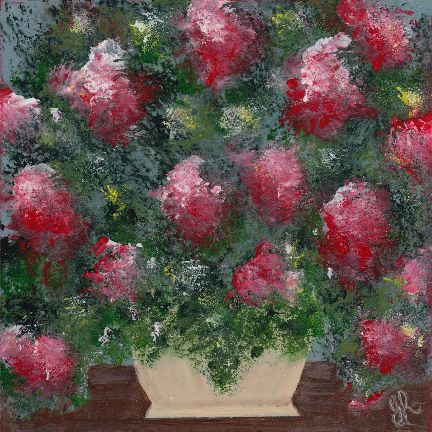 266. "Potted Flowers" Janet Hiltz Resk