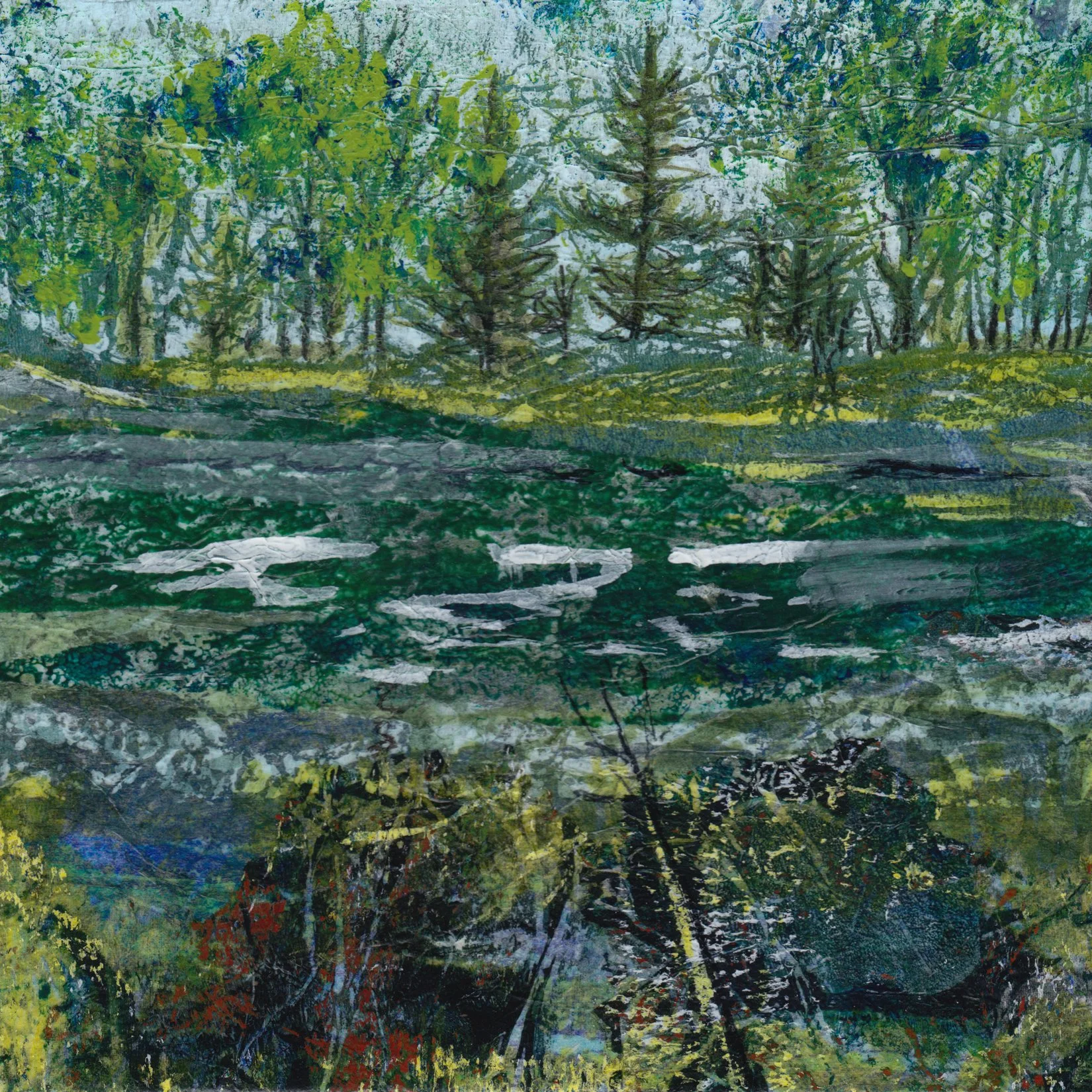 94. "July Brookside" Anne Fraser