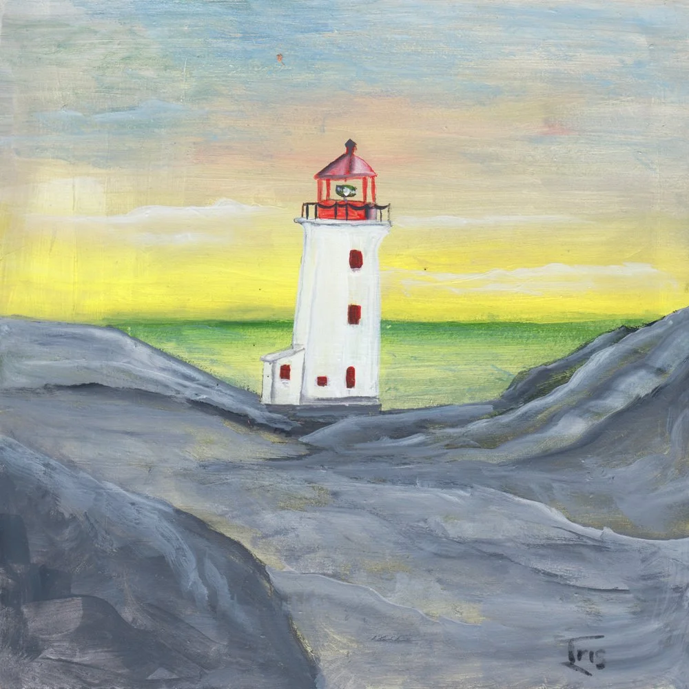 576. "Peggys Cove Light House (Built 1915)" Iris A. Hardy