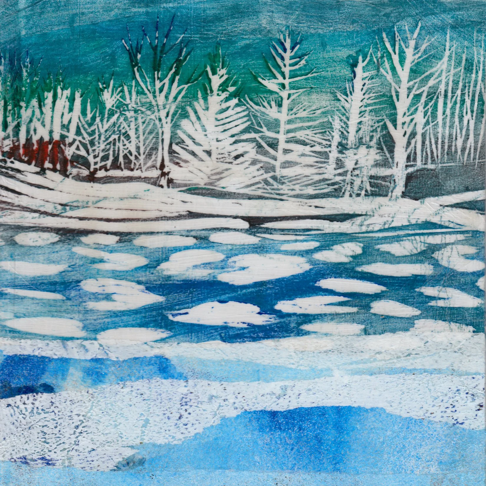92. "January Ice" Anne Fraser