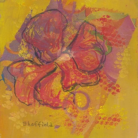41 - "Pink & Yellow #2" - Sara Sheffield