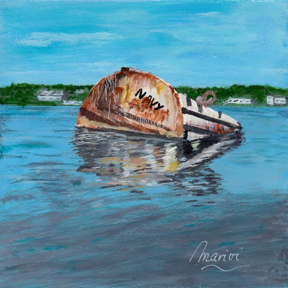 764. "Bouy in Halifax Harbour" Maria Lasheras