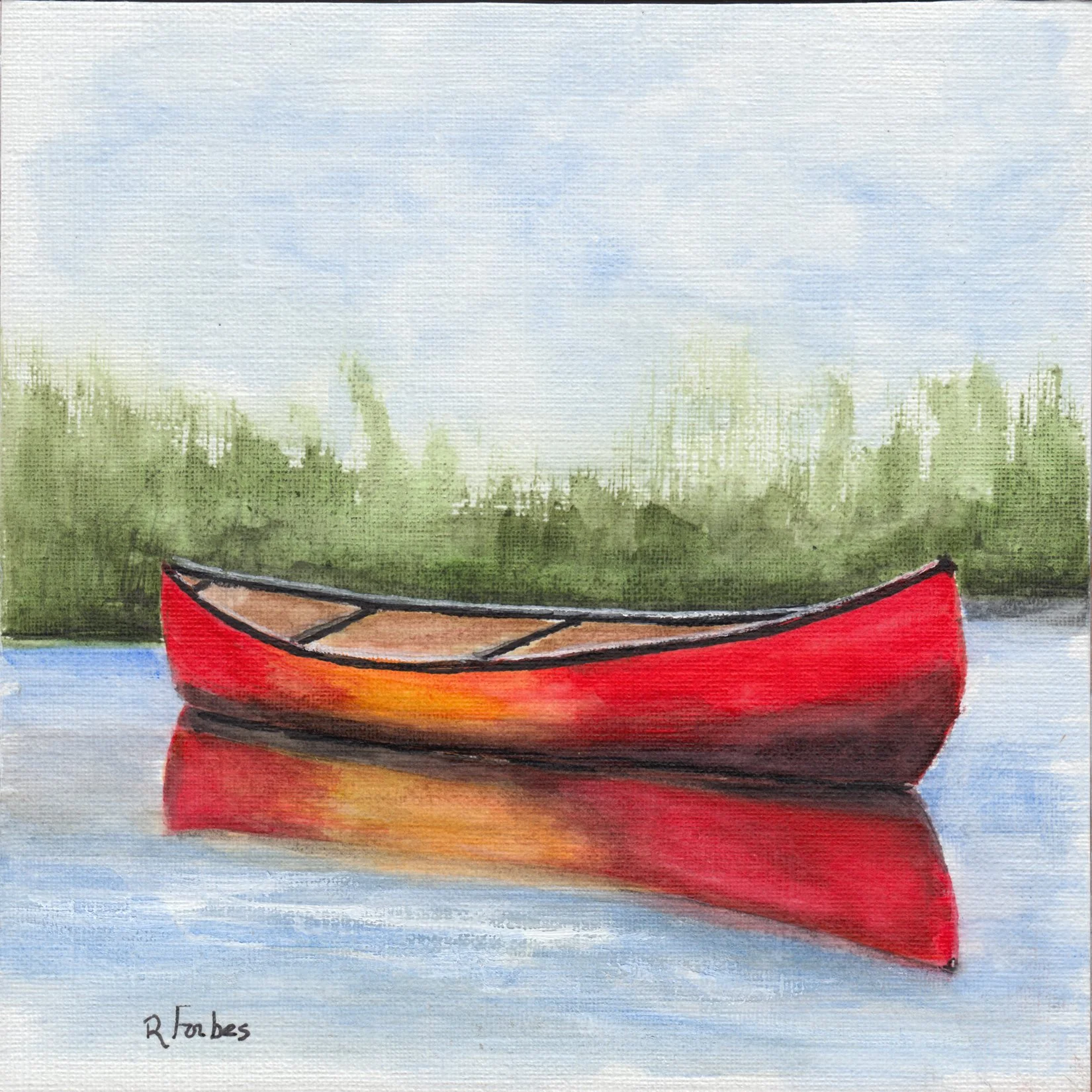 280. "Red Canoe" Rachel Forbes