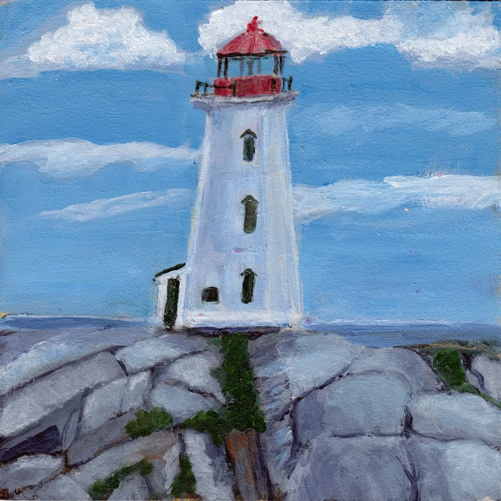 742. "On the Rocks Lighthouse, Peggy's Cove" Barbara Wornell