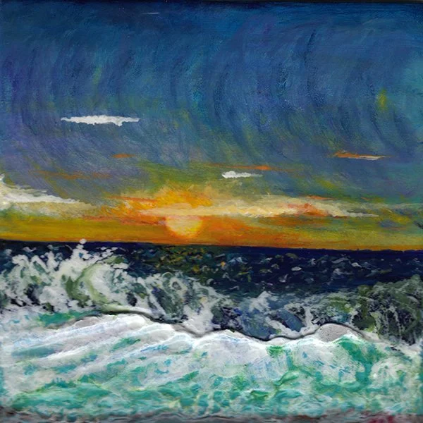 579 - "Sunset in Meteghan River" - Christine Lucie Belliveau