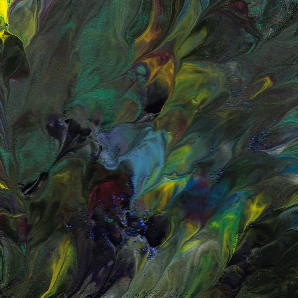 1006. "Blue Sparkles, Cascading Hues" Diane E. Comeau