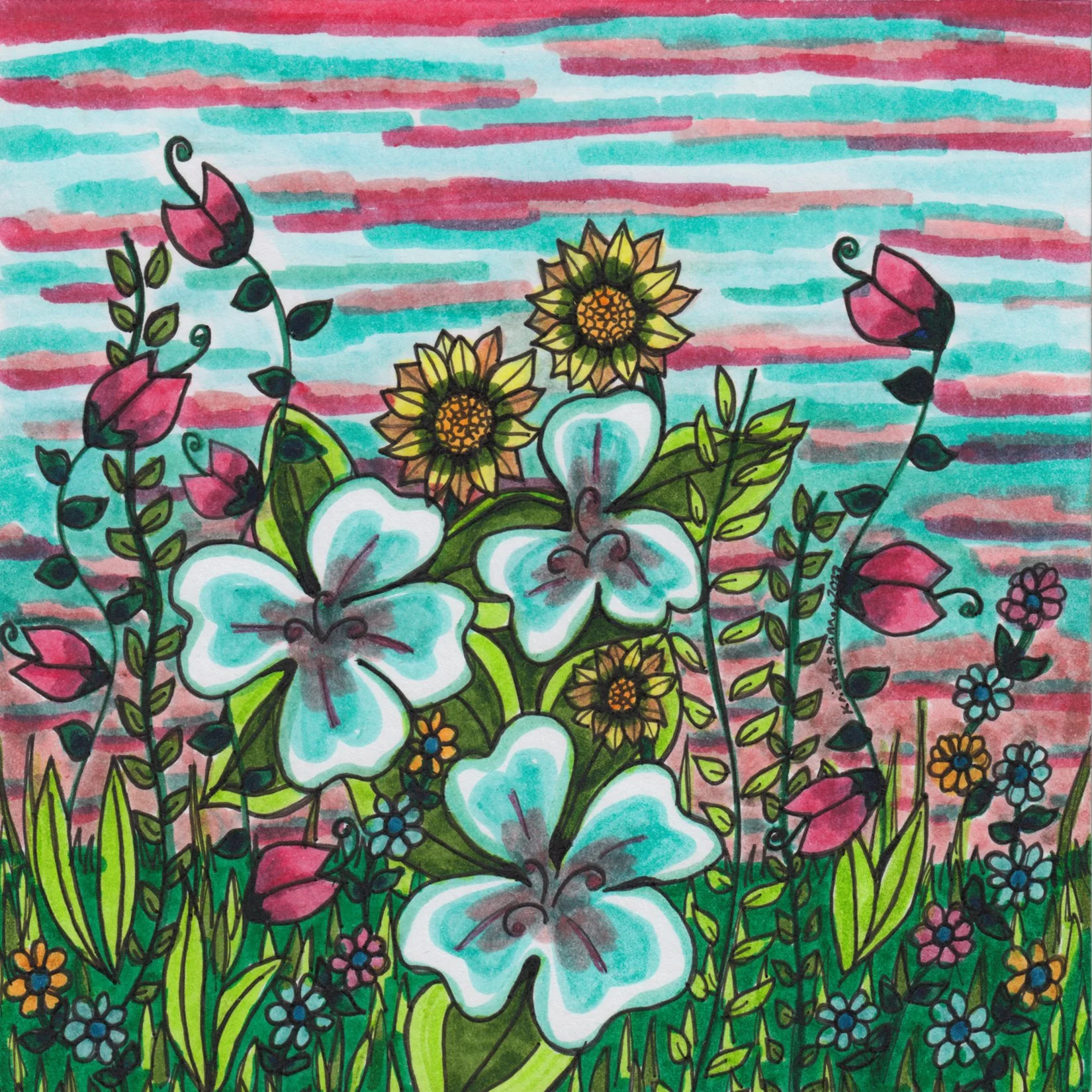 382. "Pink and Blue" Krista Shannon