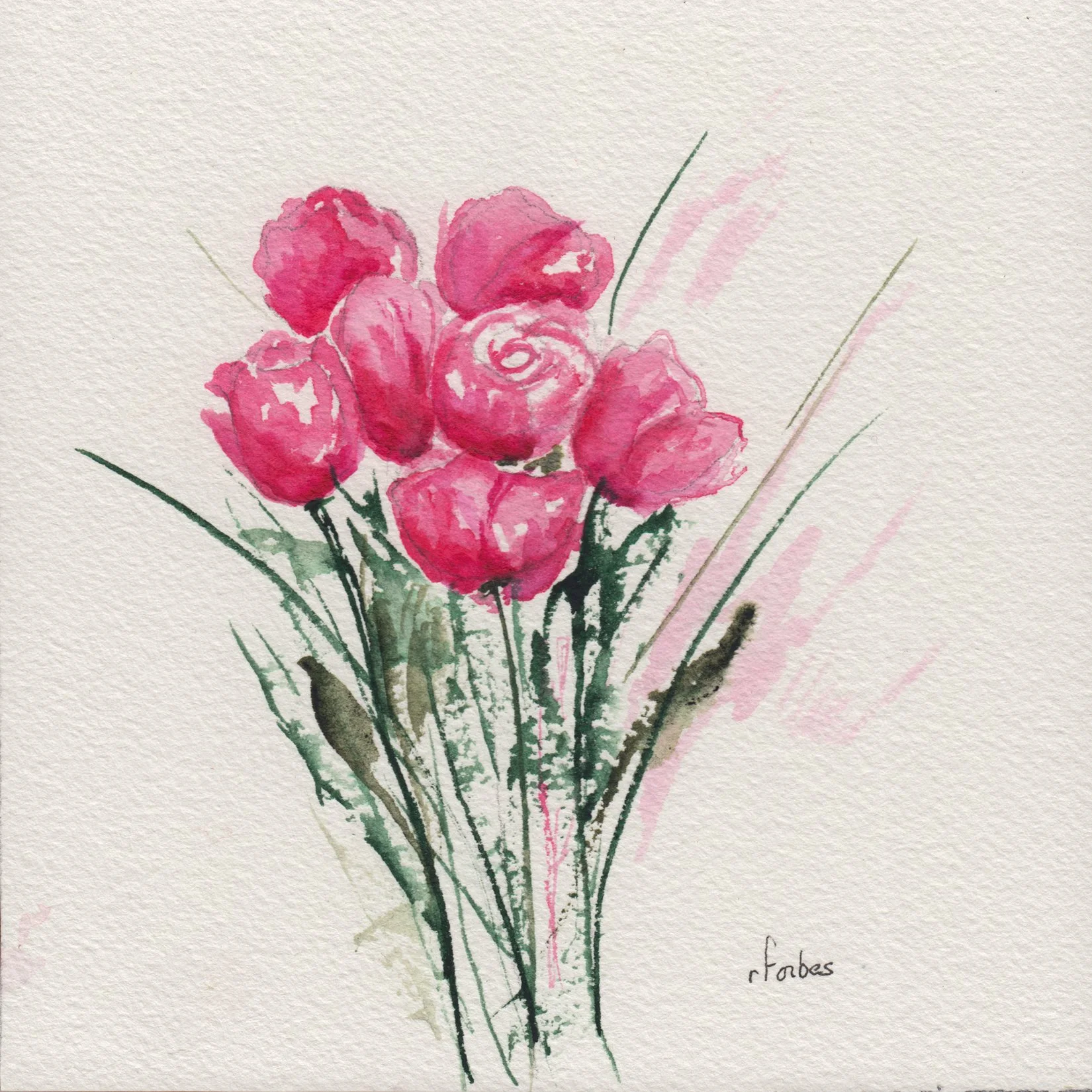 219. "Pink Flowers" Rachel Forbes