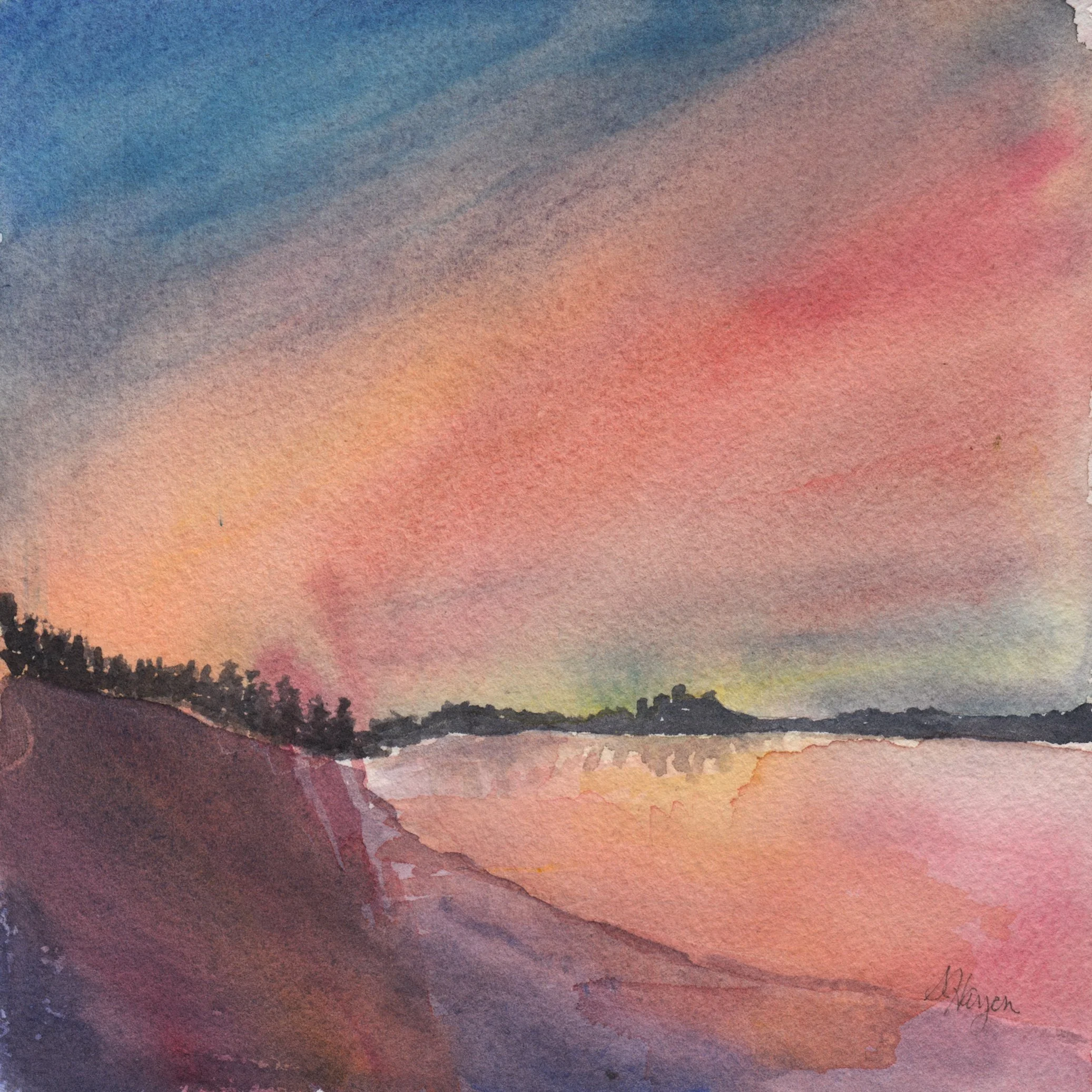 562. "Sunset Over the Bay" Shirley J. Hazen