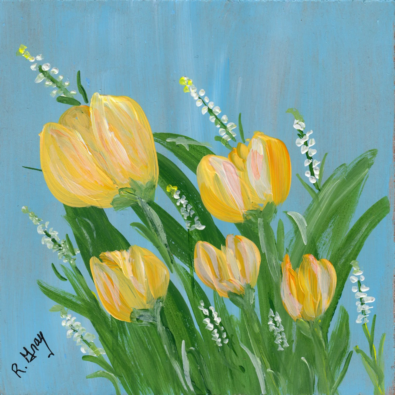 347. "Yellow Tulips" Ruth Gray